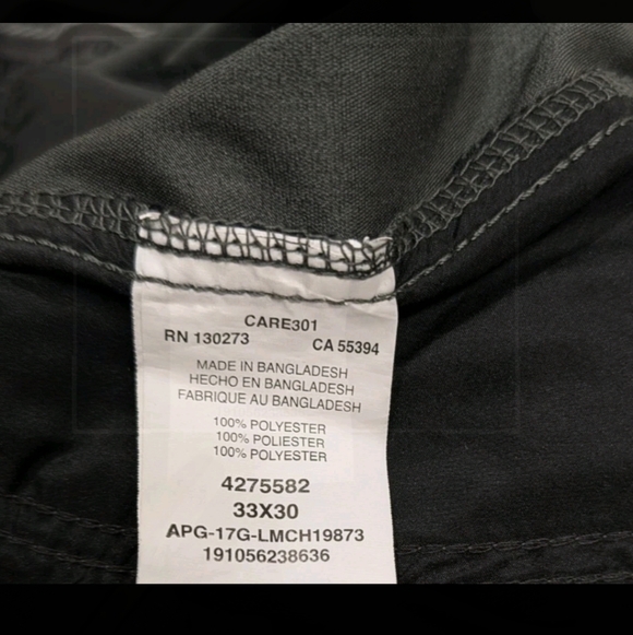 Lee Extreme Comfort Defined Performance Pants 33x30 Gray Outdoor Active 5555 - Picture 9 of 9